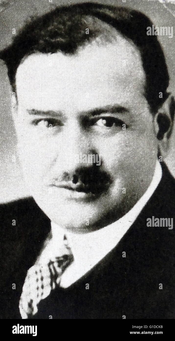 Édouard Daladier (1884 –  1970) was a French Radical politician and the Prime Minister of France at the start of the Second World War. Stock Photo