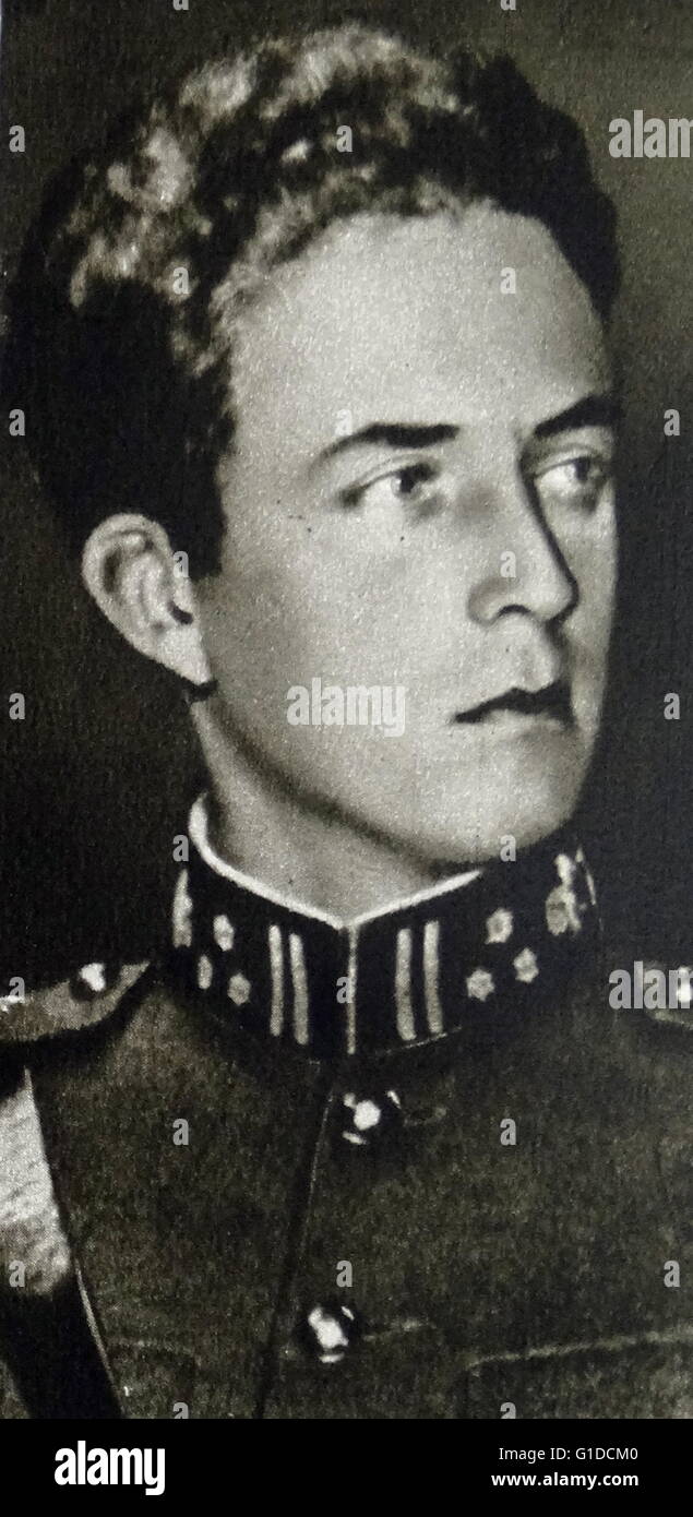 Photographic portrait of Leopold III of Belgium (1901-1983) King of the Belgians. Dated 20th Century Stock Photo