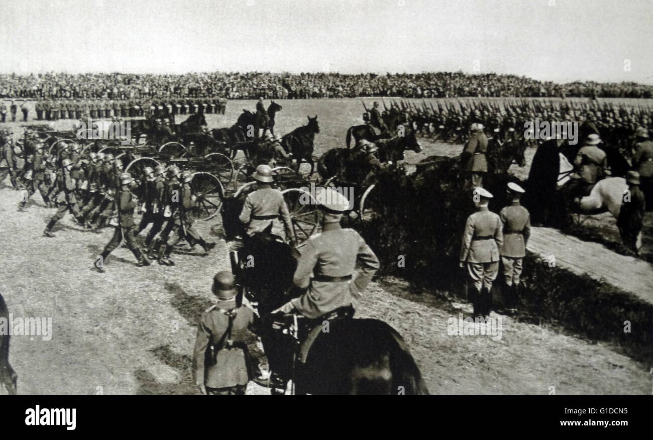 German Army military parade 1932 Stock Photo