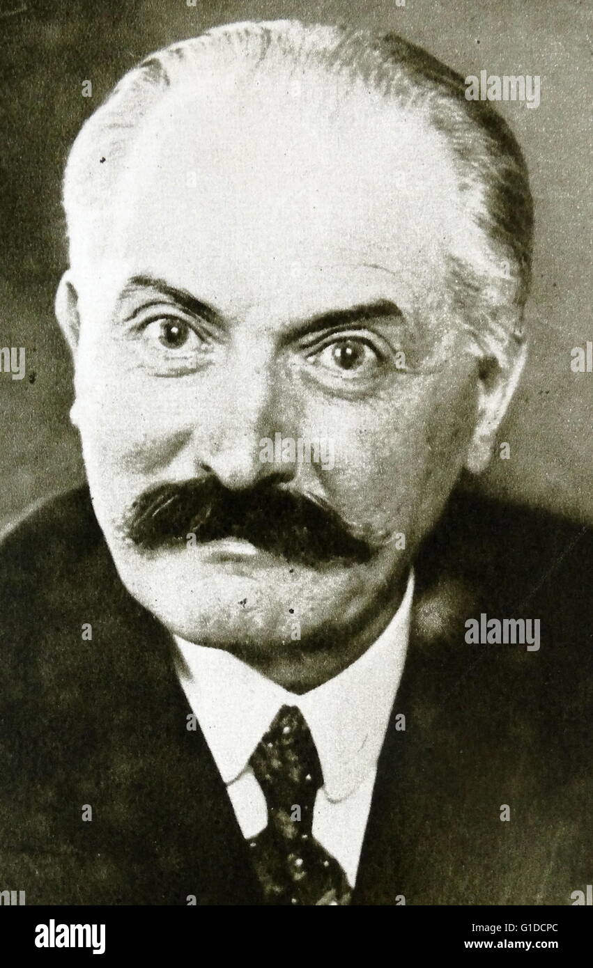 Albert François Lebrun (1871 – 1950) French politician, President of France from 1932 to 1940. Stock Photo