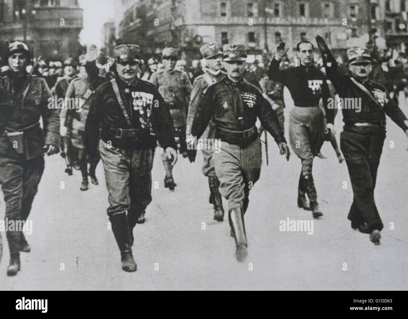 Black shirts of mussolini hi-res stock photography and images - Alamy