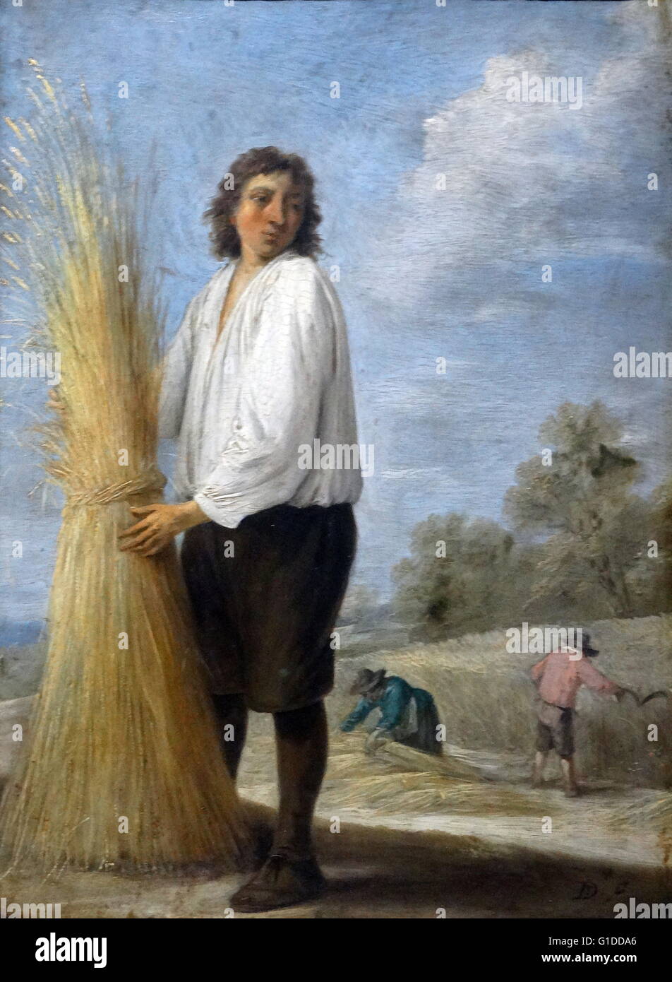Summer by David Teniers the Younger (1610-1690) a Flemish painter. Dated 17th Century Stock Photo
