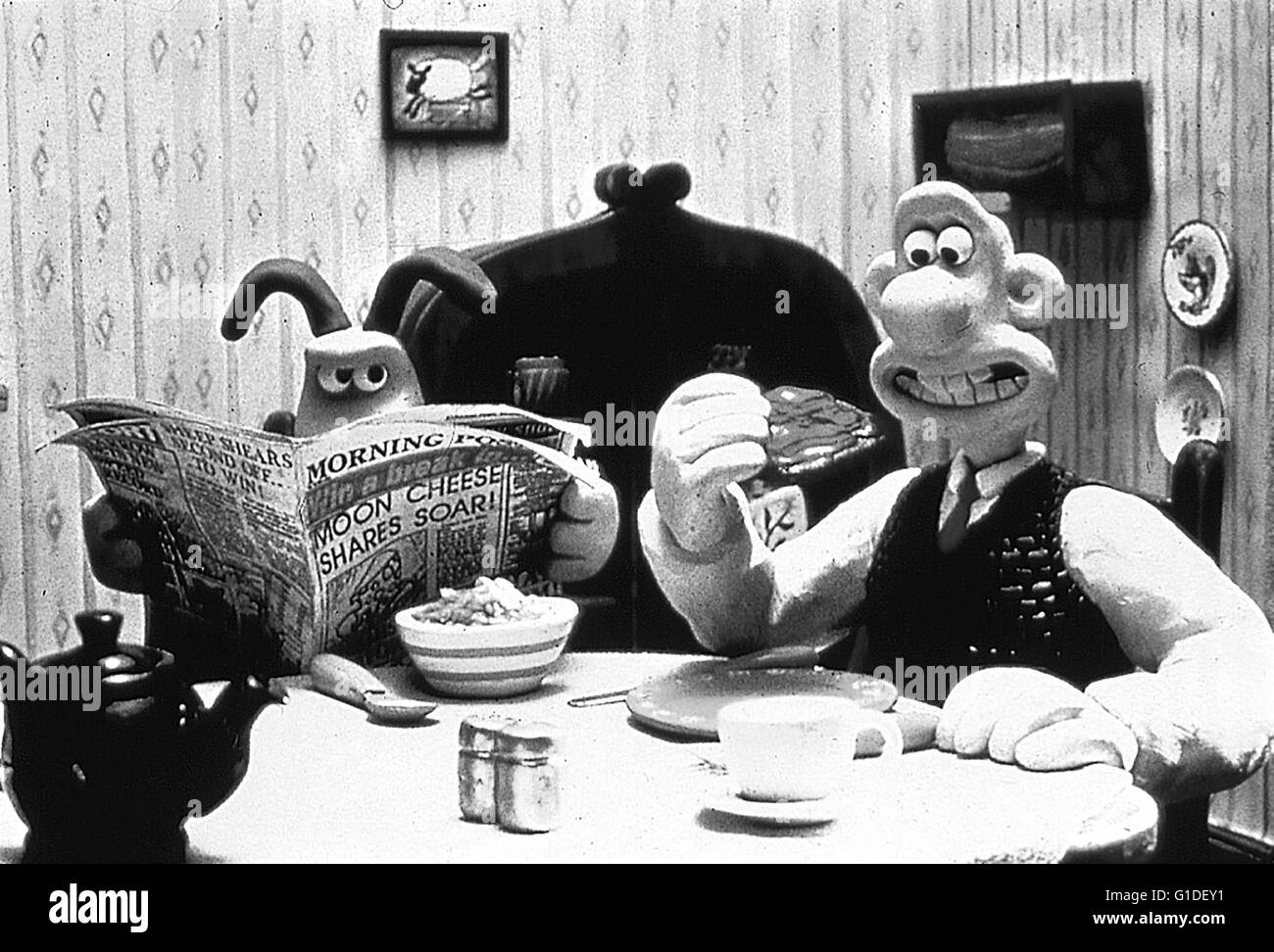 Wallace_and_gromit Black and White Stock Photos & Images Alamy