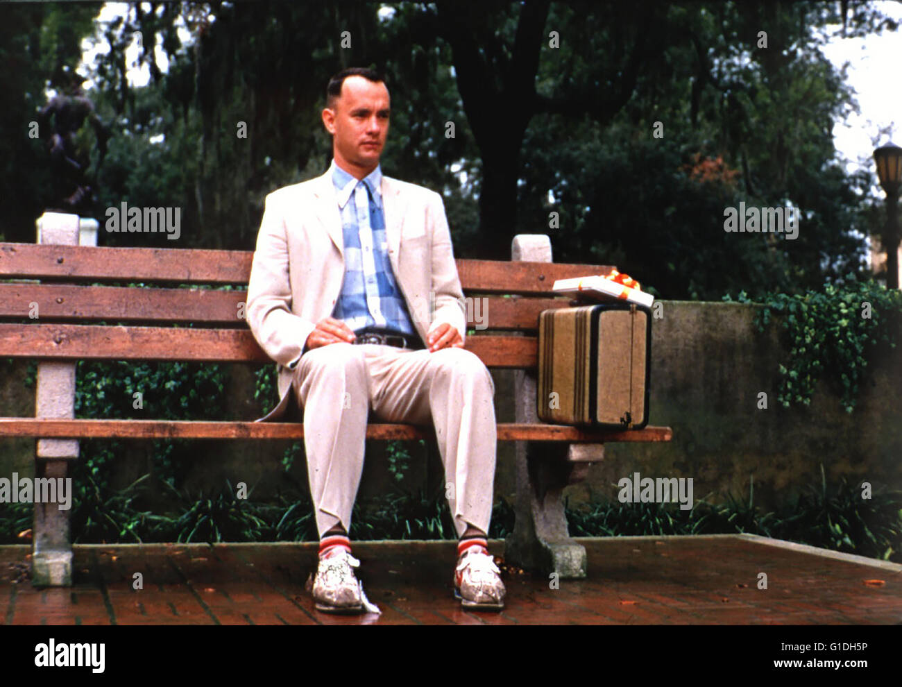 Forrest Gump / Tom Hanks,..22Clips à la 'Das Leben ist eine Pralinenschachtel...' bietet Paramount nun gegen Gebühr an..22 Stock Photo