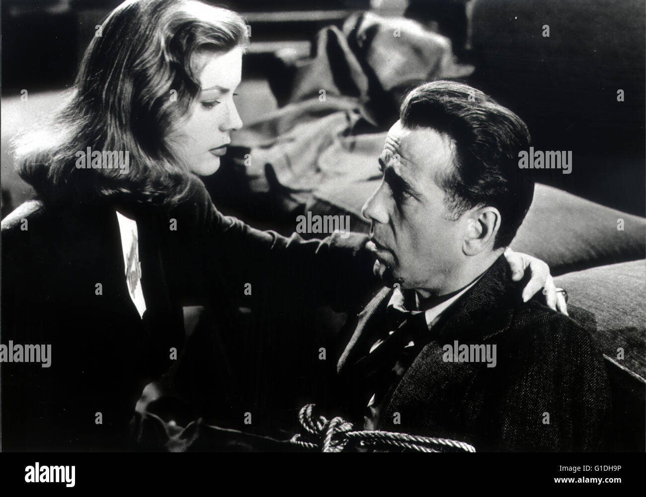 Big Sleep, The / Tote schlafen fest / Lauren Bacall / Humphrey Bogart, Stock Photo