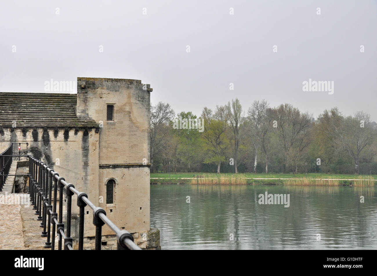 Pont Saint Benezet bridge, Avignon, Vaucluse, Provence, France. Stock Photo