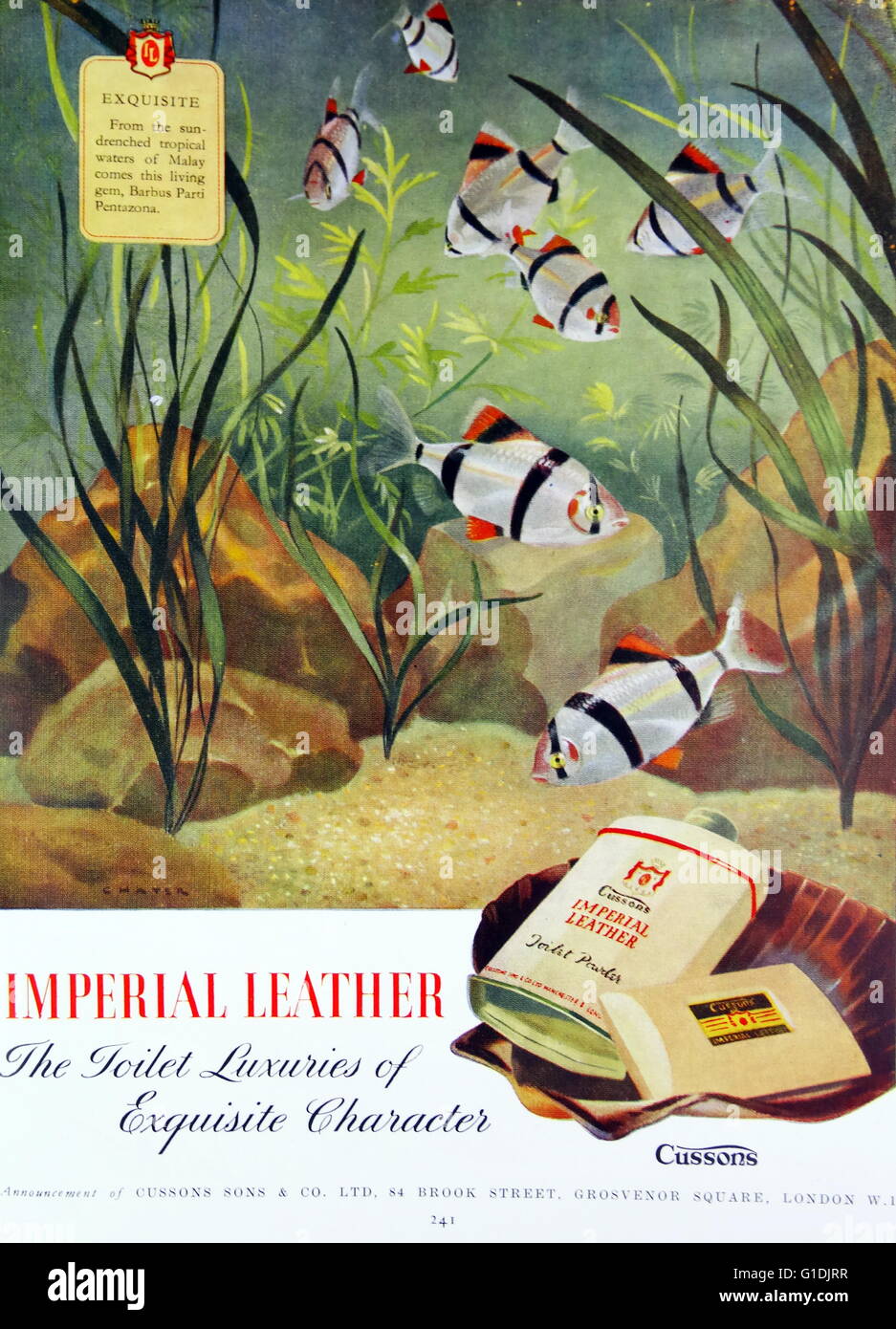 Advert for Imperial Leather Soap Stock Photo
