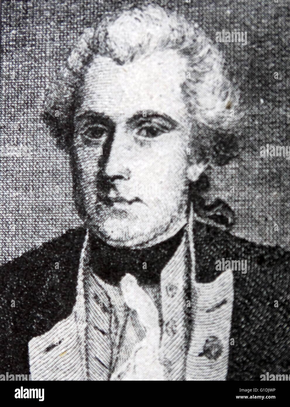 Governor of New South Wales (Australia) Phillip King 1758-1808. King was the third Governor of the state from 1800-1806. Stock Photo