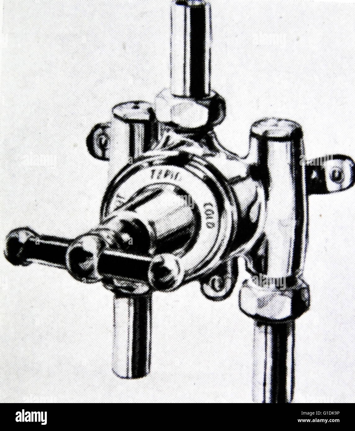 Example of an antiscald shower valve. Dated 20th Century Stock Photo