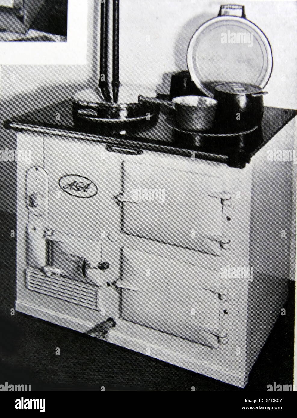 Advert for an AGA cooker, a heat storage stove and cooker Stock Photo