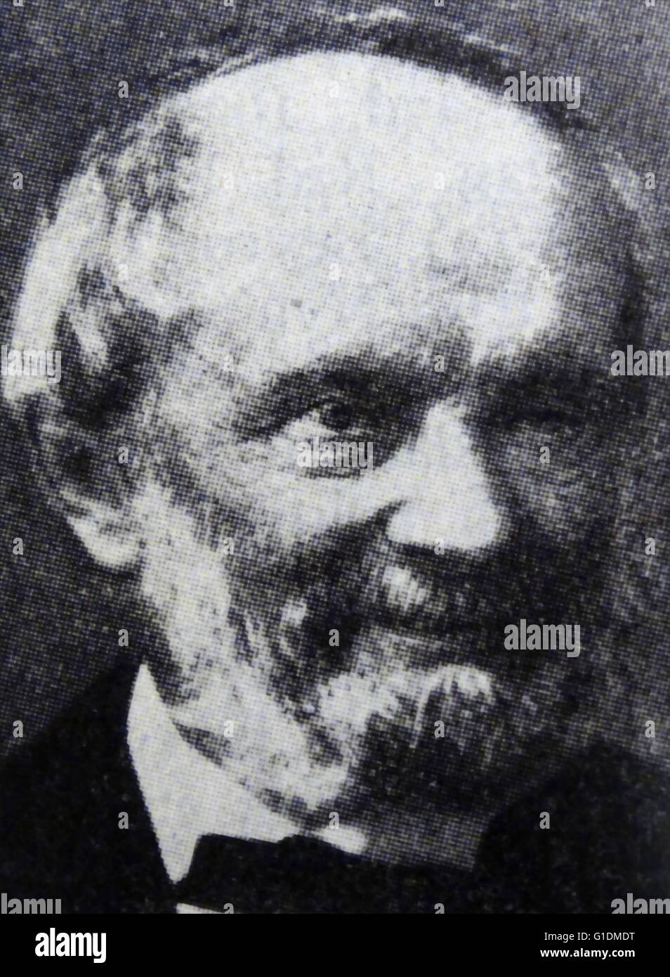 Photographic portrait of Wilhelm Eduard Weber (1804-1891) a German physicist and co-inventor of the first electromagnetic telegraph. Dated 20th Century Stock Photo