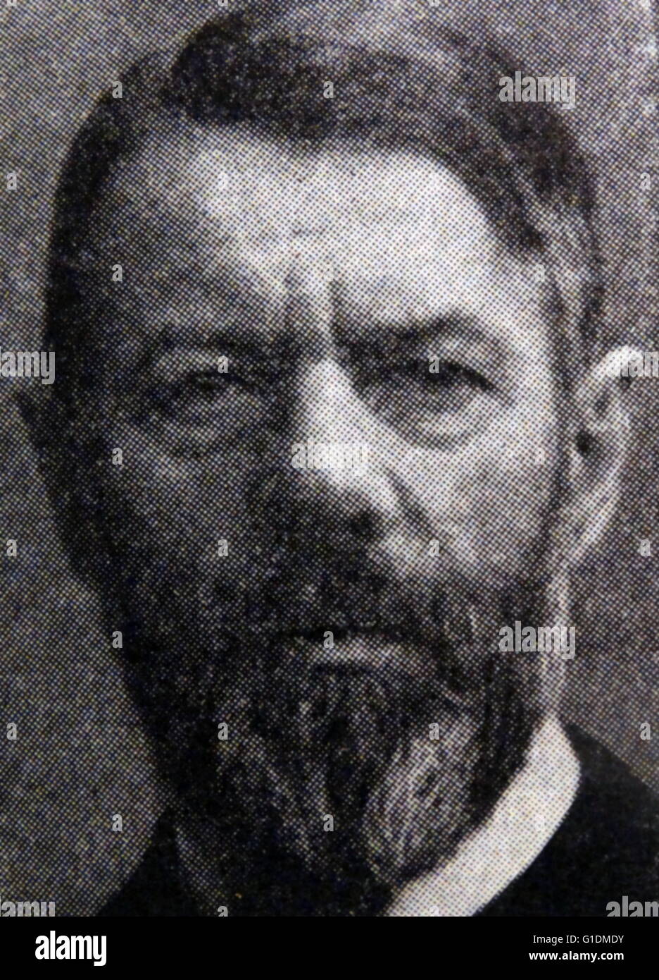Photographic portrait of Max Weber (1864-1920) a German sociologist, philosopher, jurist, and political economist. Dated 20th Century Stock Photo