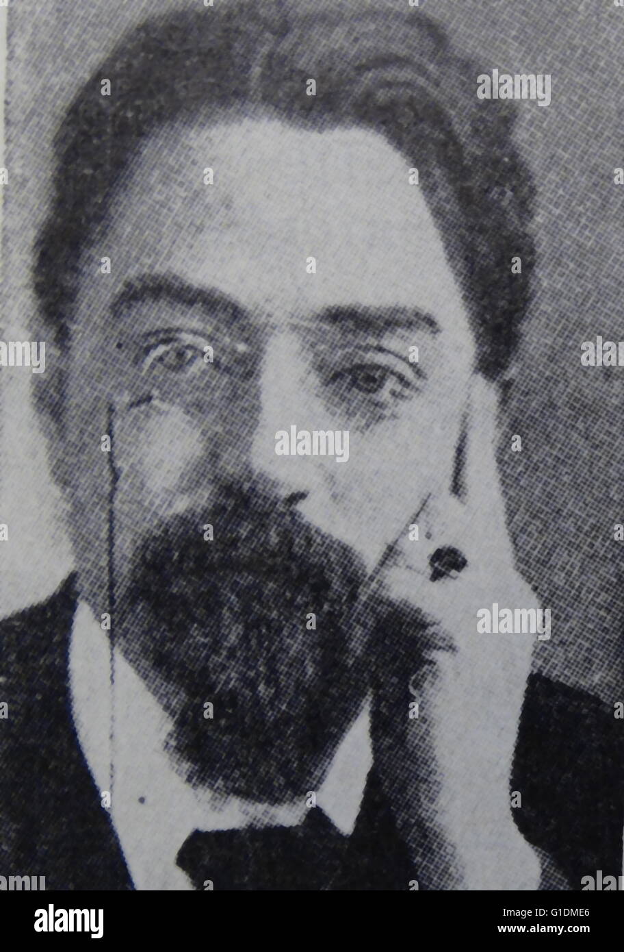Photographic portrait of Sidney Webb (1859-1947) a British socialist reformer. Dated 20th Century Stock Photo