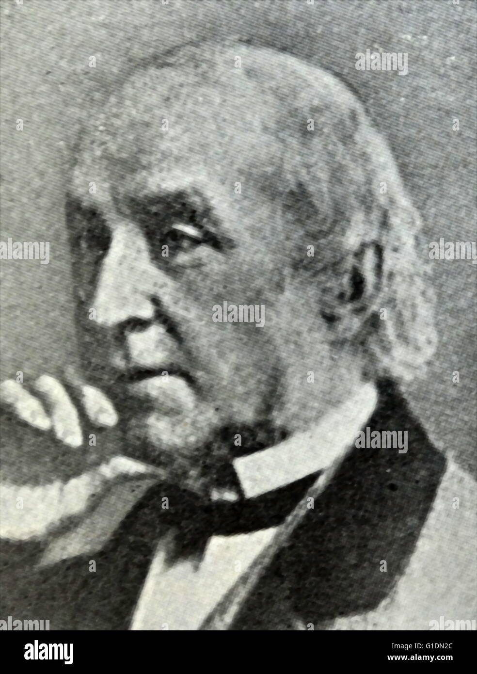 Portrait of William Ellery Channing (1780-1842) Unitarian preacher. Dated 19th Century Stock Photo