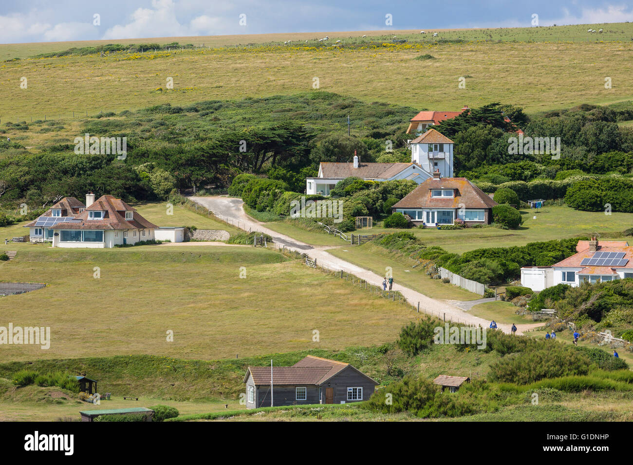 Houses, South Down National Park, East Sussex, UK Stock Photo Alamy