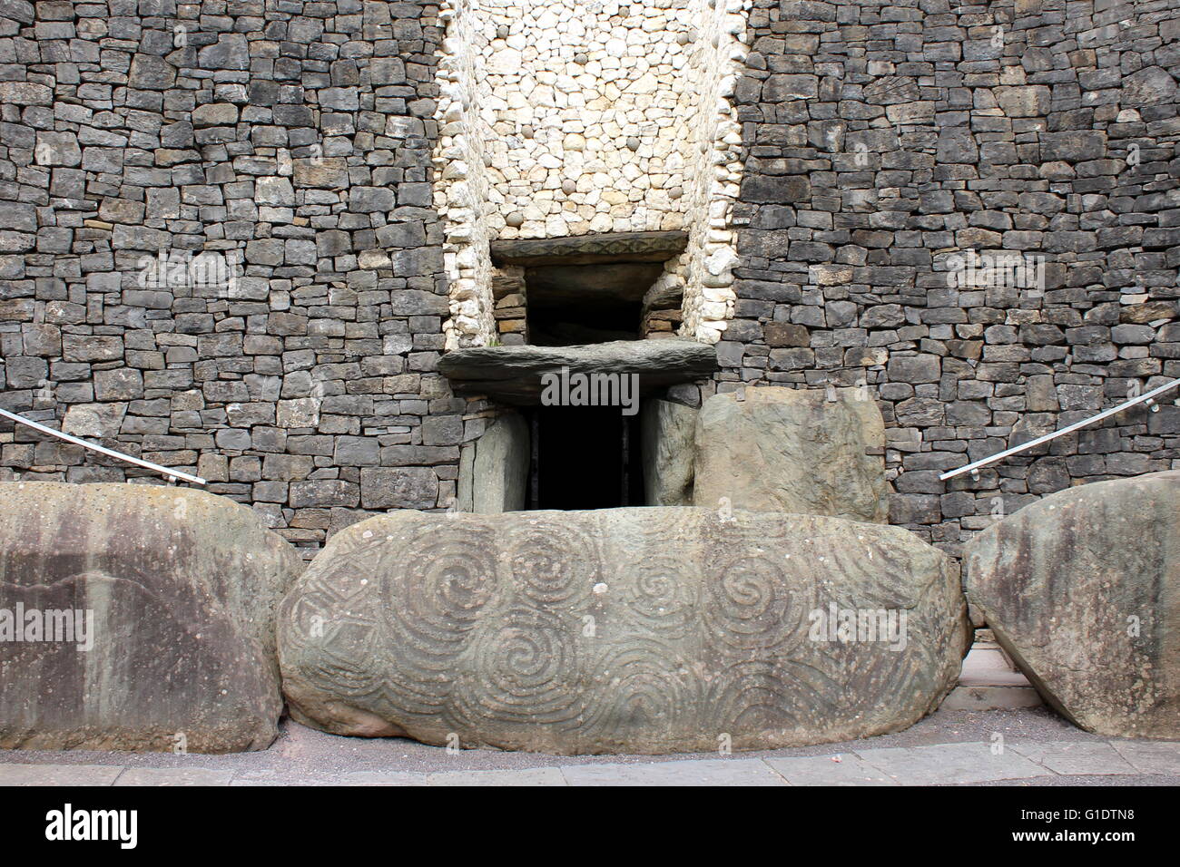 Newgrange, a prehistoric monument in County Meath, Ireland Stock Photo