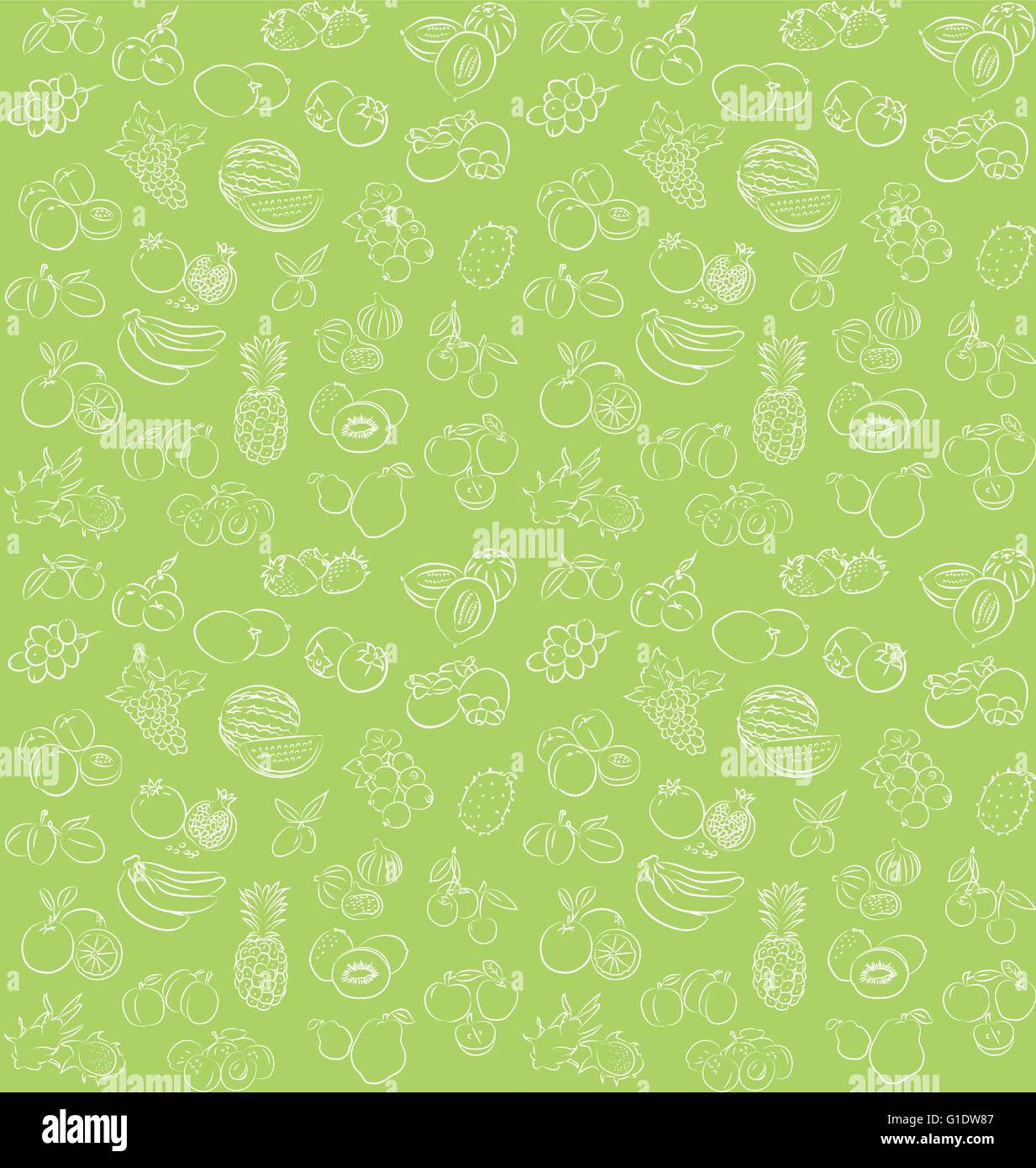 Mix fruits Stock Vector Images - Alamy