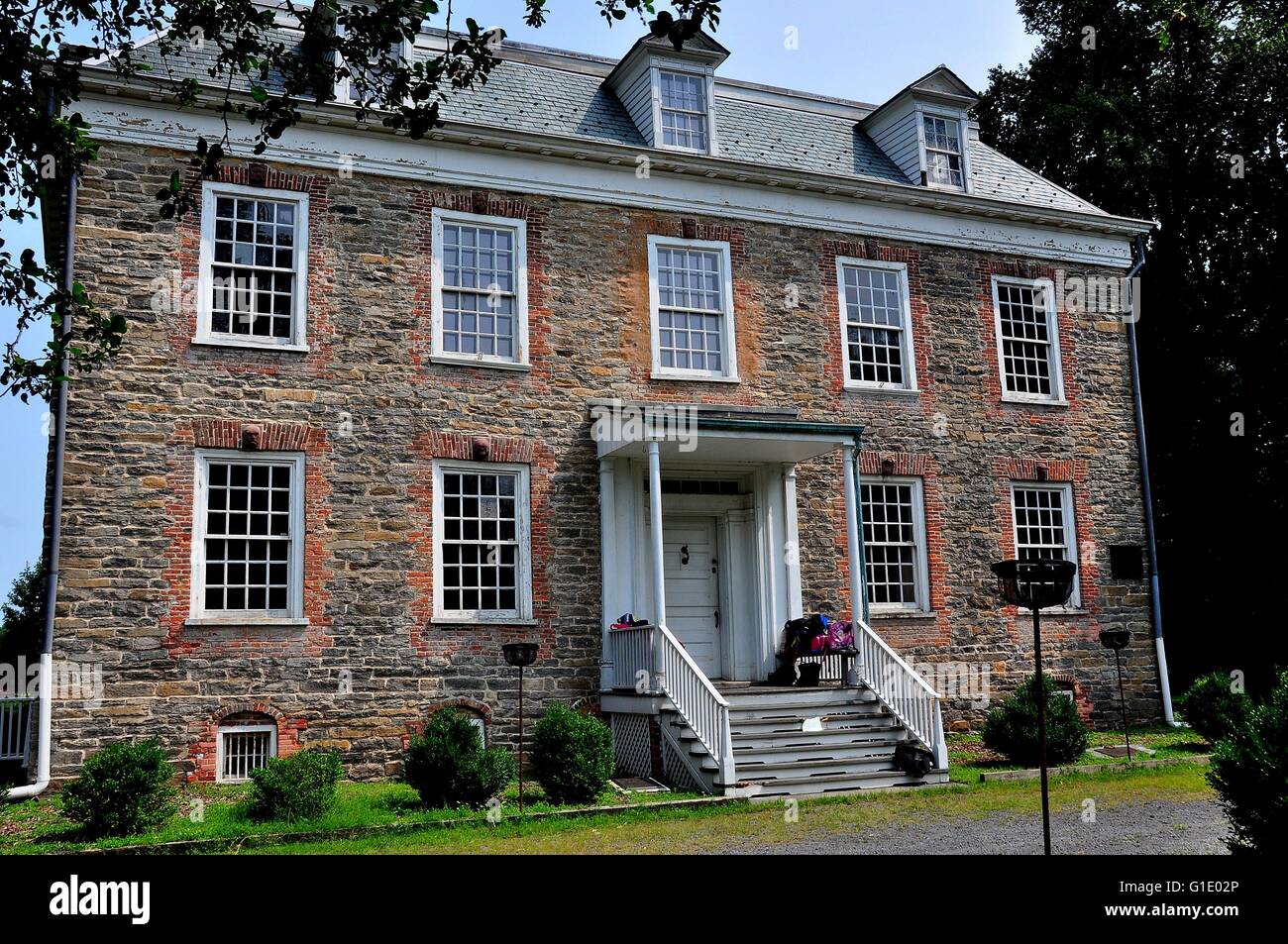 New York City South front of 1748 Van Cortlandt Manor House