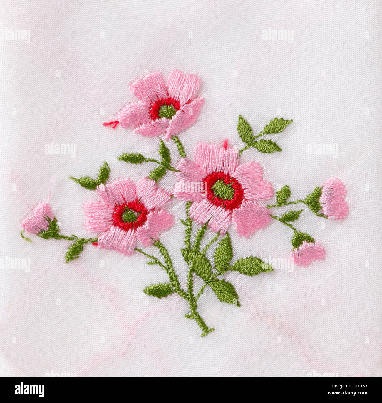Flower embroidery hi-res stock photography and images - Alamy