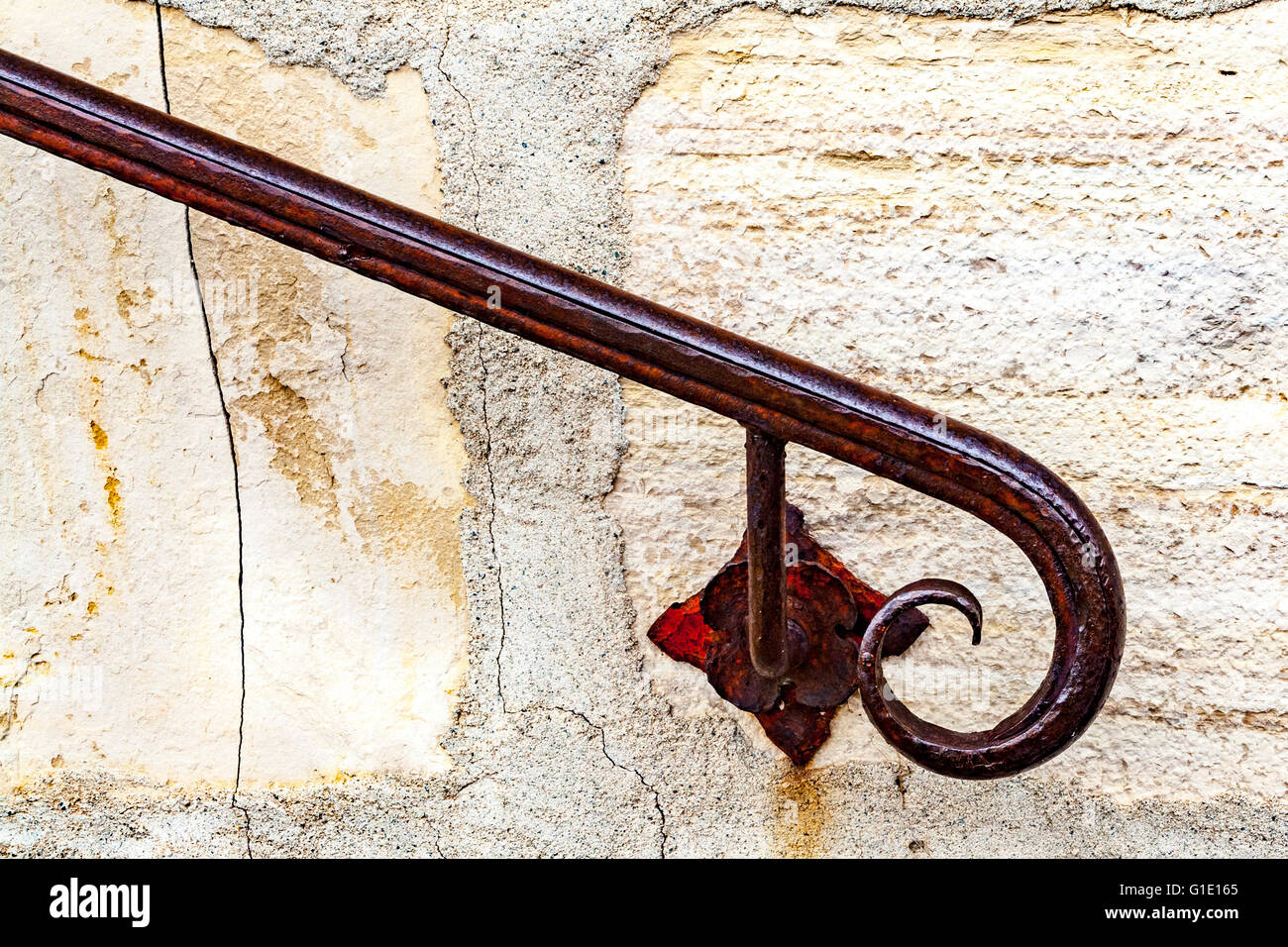 Midevil Hand Rails An Iron hand rail at Mission Santa Barbara in Santa Barbara California ...