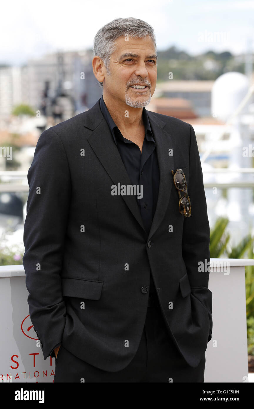 George Clooney at the 'Money Monster' photocall during the 69th Cannes Film Festival at the Palais des Festivals on May 12, 2016 | Verwendung weltweit Stock Photo
