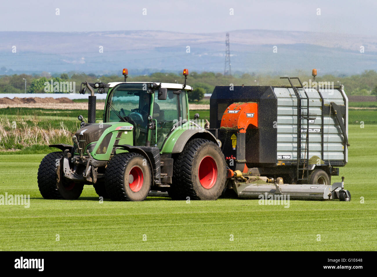 Salad farm migrant workers in Tarleton, Lancashire, UK Stock Photo
