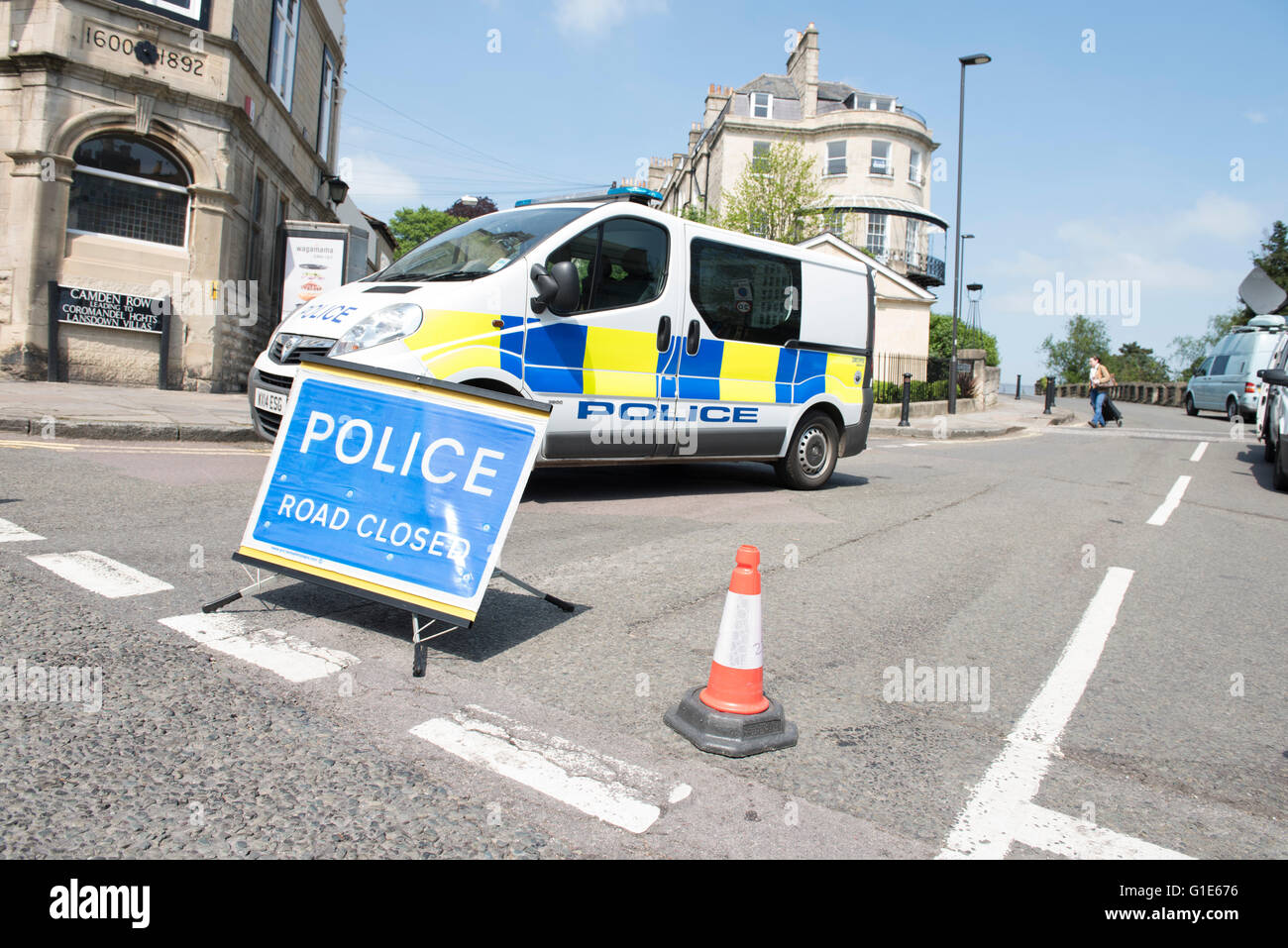An unexploded World War II bomb was found at a school in Bath. The army arrived to remove it from the site, and police evacuated people from the neighbourhood. Stock Photo