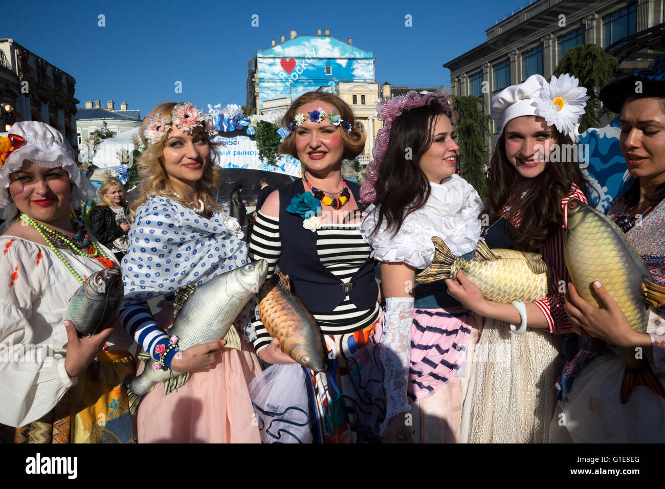 Moscow, Russia. 13 of May, 2016. Second Gastronomic Festival The Fish