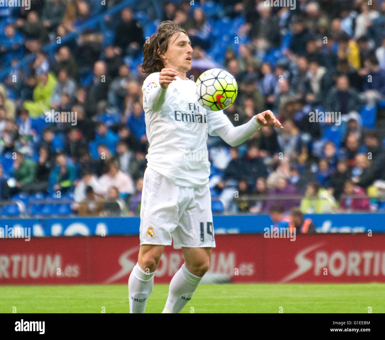 La Coruña, Spain. 14th May, 2016. Luka Modric (midfielder, Real Madrid ...