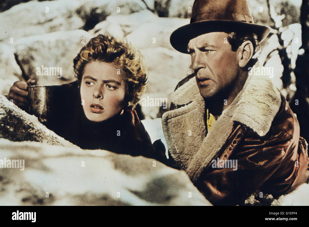 Wem die Stunde schlägt / Ingrid Bergman / Gary Cooper Stock Photo - Alamy