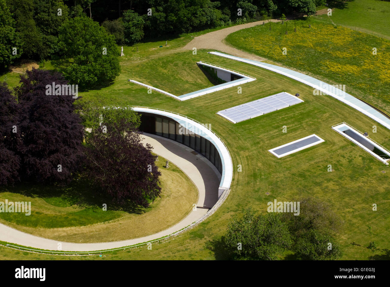 Holmewood House, a sunken house built by architect Robin Partington in