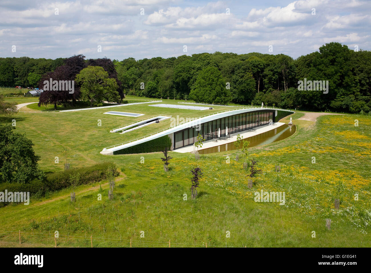 Holmewood House, a sunken house built by architect Robin Partington in