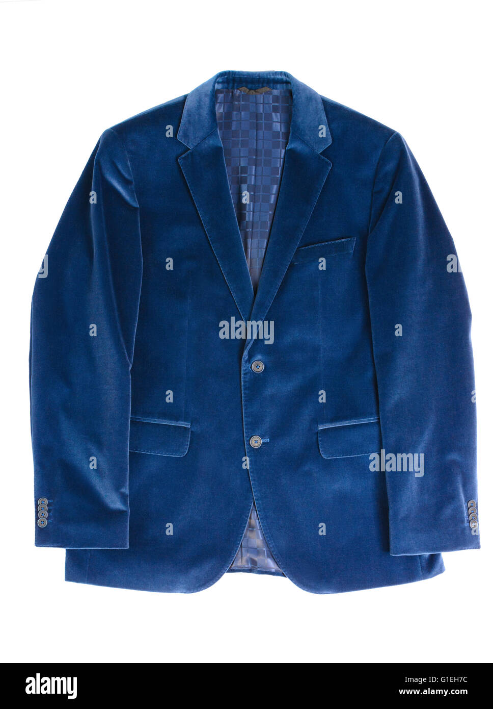 Man's jacket blue Stock Photo