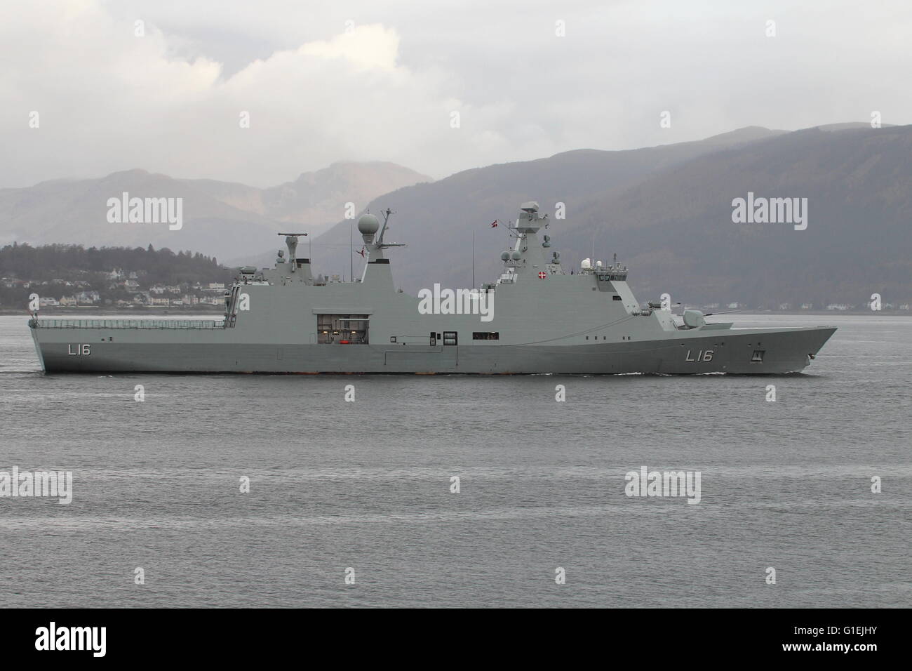 KDM Absalon (L16), an Absalon-class command and support vessel of the ...