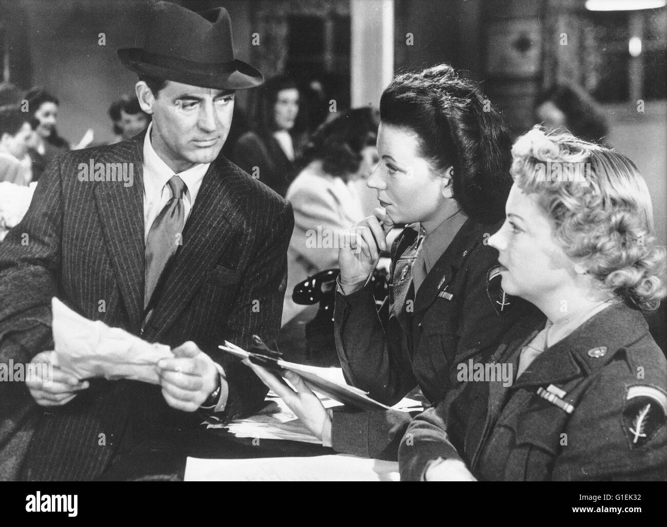 Ich war eine männliche Kriegsbraut / Cary Grant / Ann Sheridan / Marion Marshall, Stock Photo