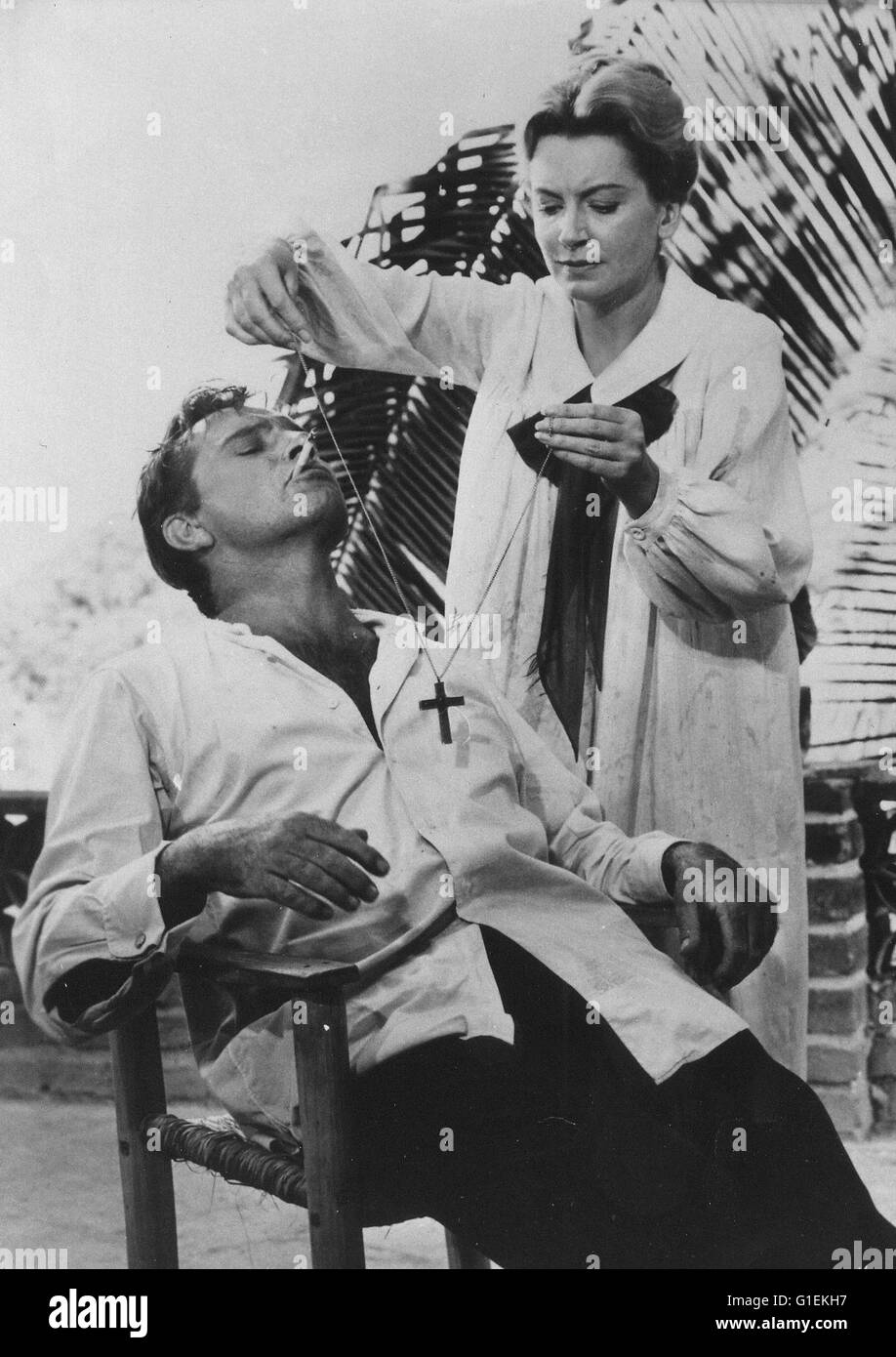 Nacht des Leguan, Die / Richard Burton / Deborah Kerr Stock Photo Alamy