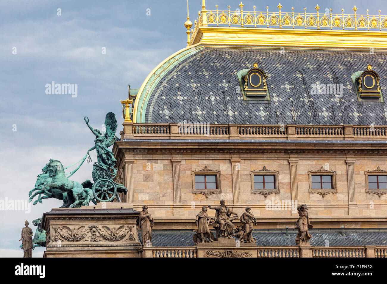 Prague National Theatre Czech Republic Stock Photo - Alamy