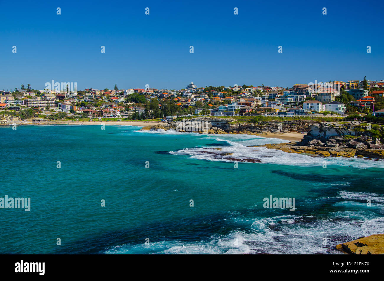 From Bondi to Coogee along the coast. Stock Photo