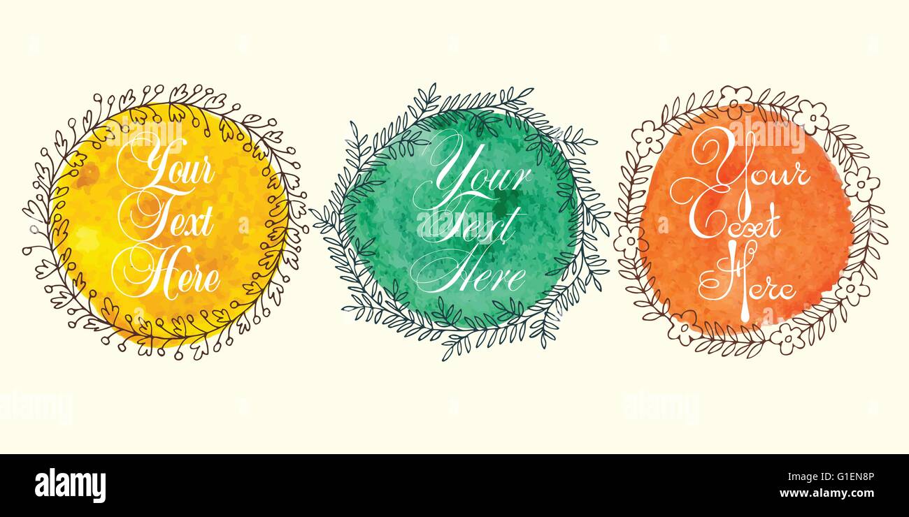 Vector colored frames set Stock Vector Image & Art - Alamy