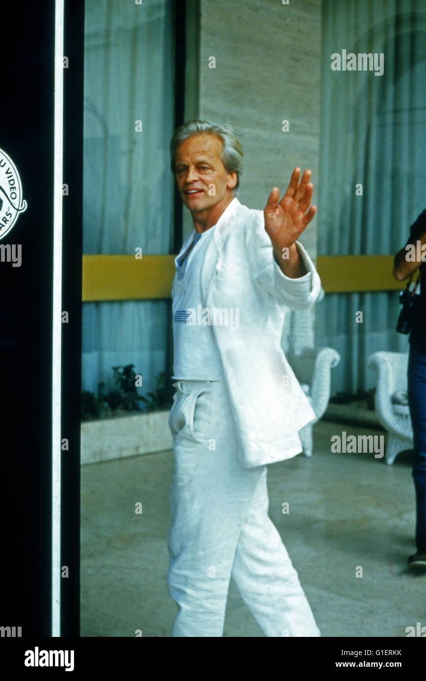 Der deutsche Schauspieler Klaus Kinski, 1990er Jahre. German actor Klaus Kinski, 1990s. Stock Photo