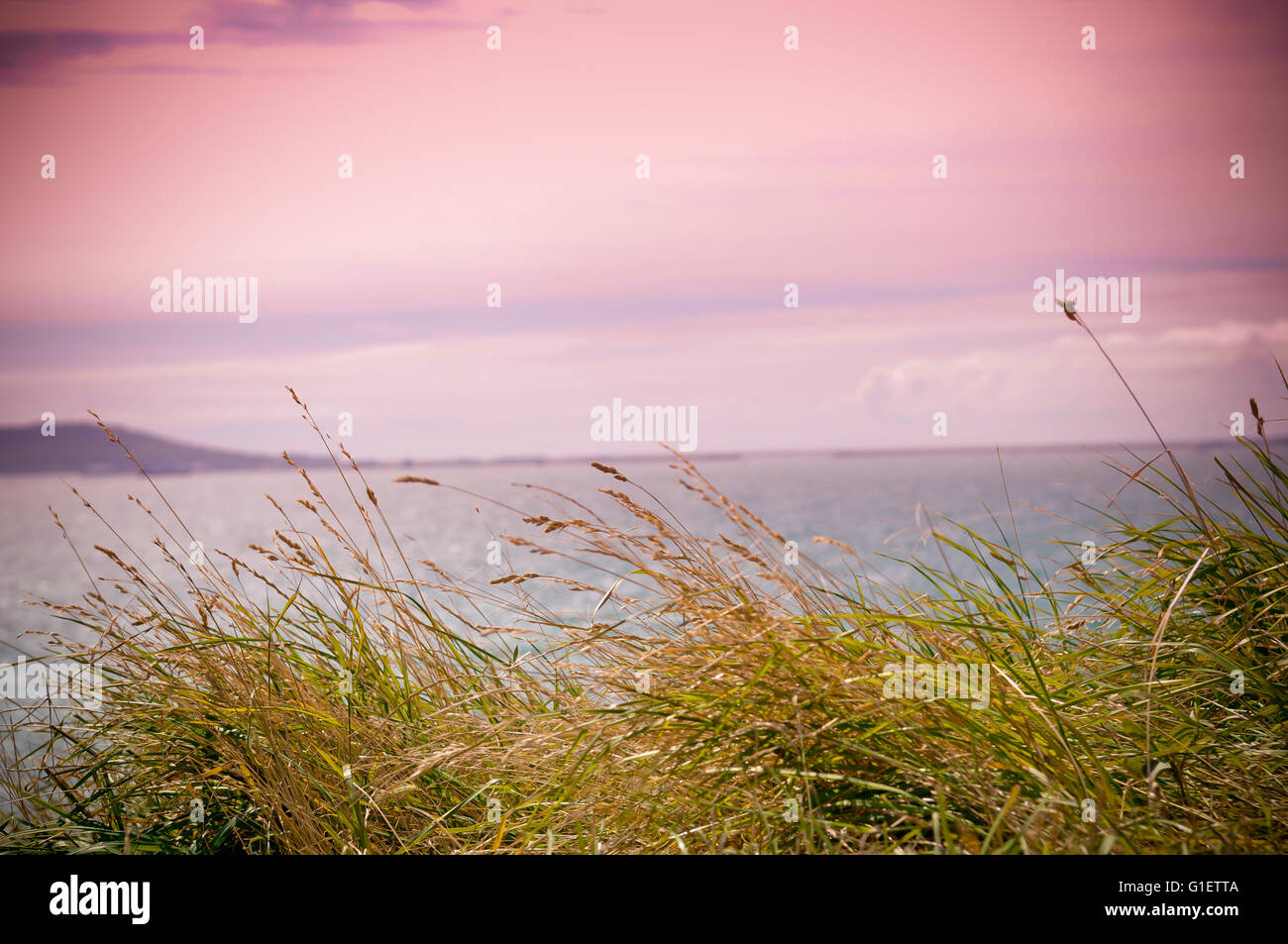 Pink cloud sunset over ocean hi-res stock photography and images - Alamy