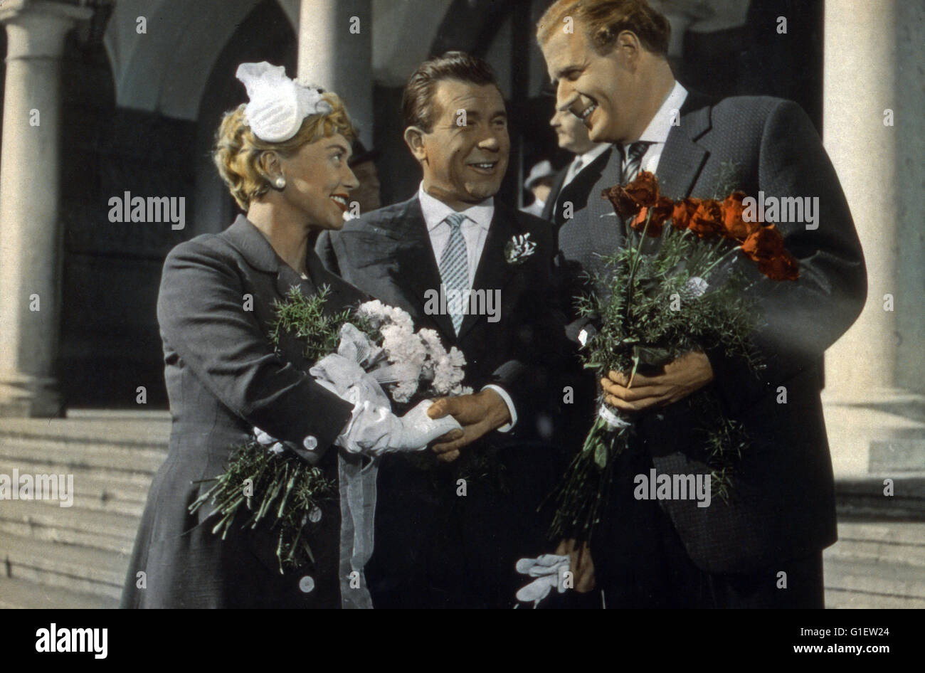 Kein Mann zum Heiraten, Österreich 1959, Regie: Hans Deppe, Darsteller: Johanna König, Franz Muxeneder, Hans Joachim Kulenkampff Stock Photo