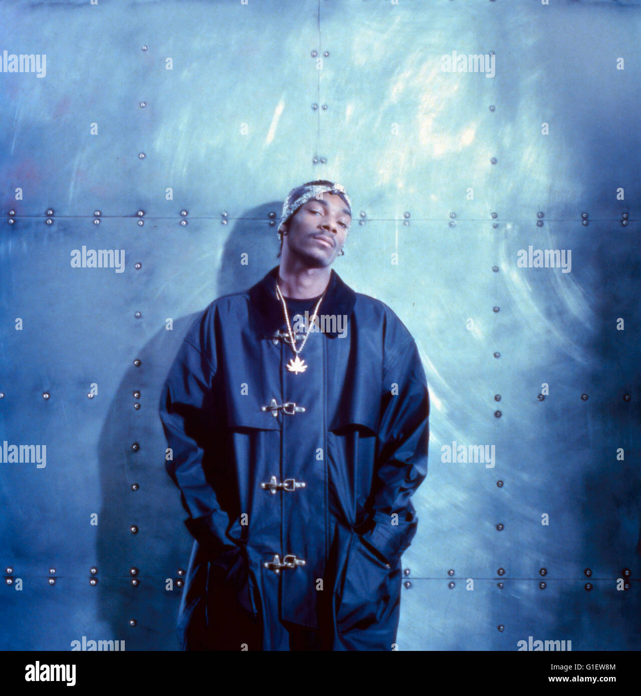 Der amerikanische Rapper, Reggae Musiker und Schauspieler Snoop Doggy Dogg, 1990er Jahre. American rapper, reggae musician and actor Snoop Doggy Dogg, 1990s. Stock Photo
