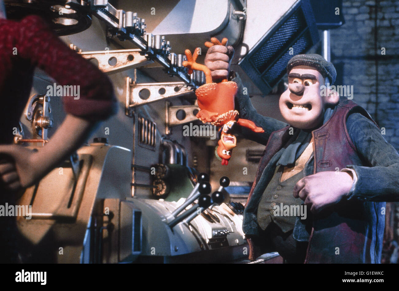 Chicken Run, aka: Chicken Run - Hennen rennen, USA 2000, Regie: Peter Lord, Nick Park, Szenenfoto auf dem Hühnerhof Stock Photo