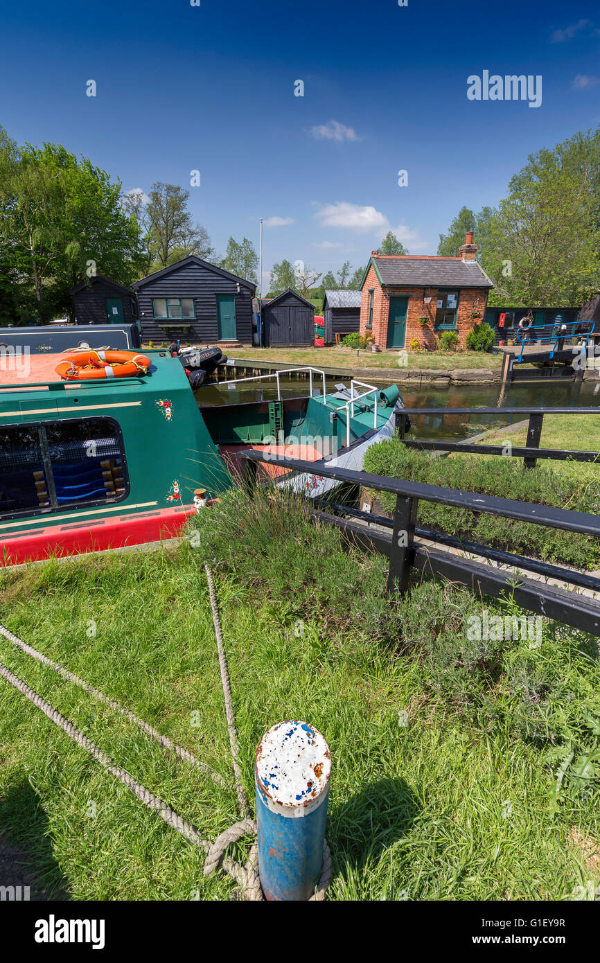 Papermill lock is a popular and beautiful tourist location, in mid