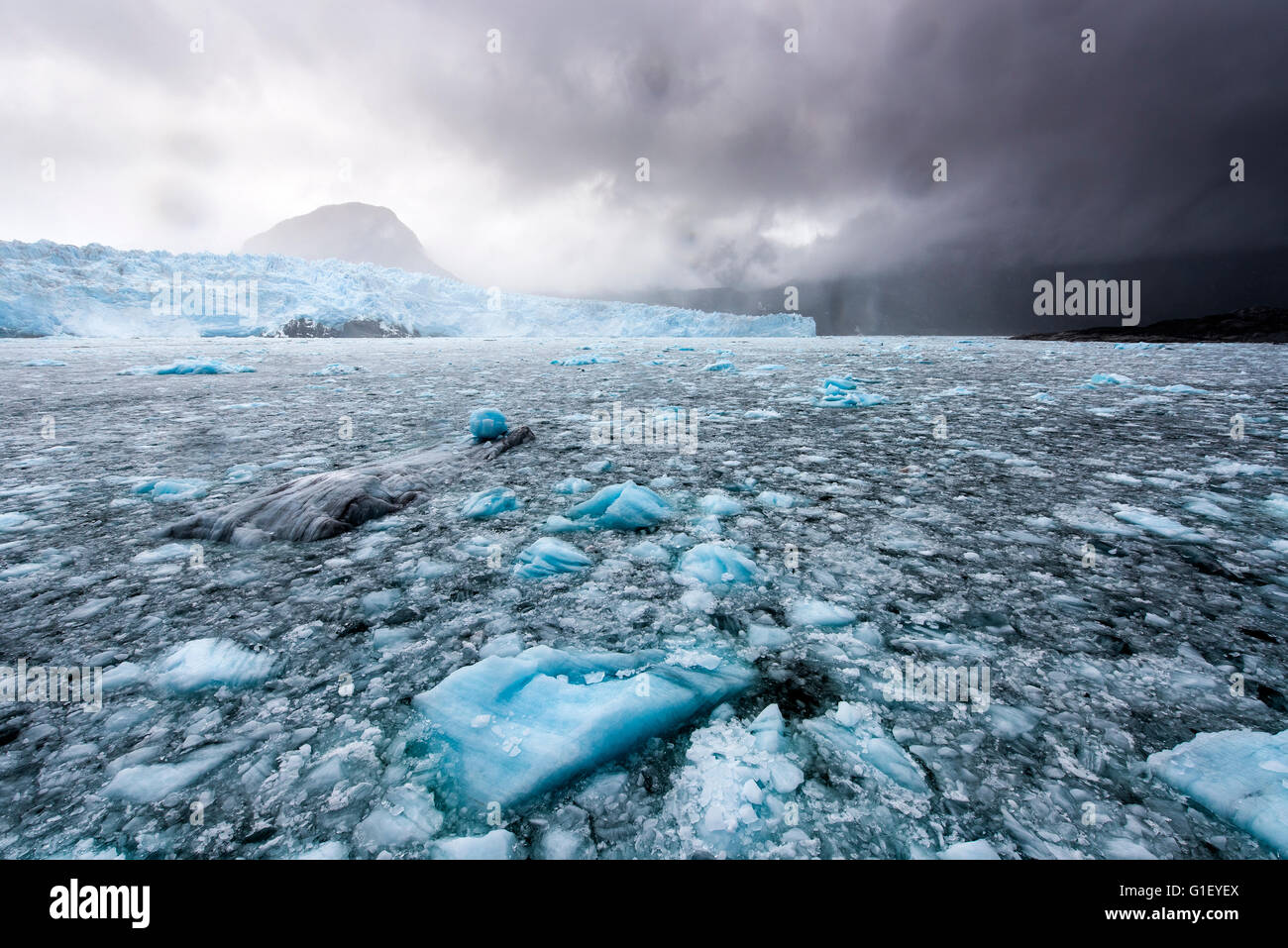 Amalia Glacier or Skua Glacier Bernardo O'Higgins National Park Patagonia Chile Stock Photo