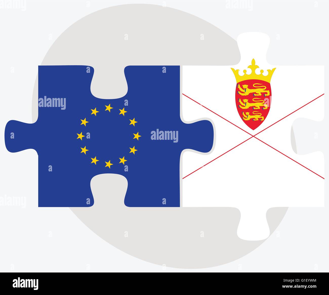 Jersey channel island flag Stock Vector Images Alamy