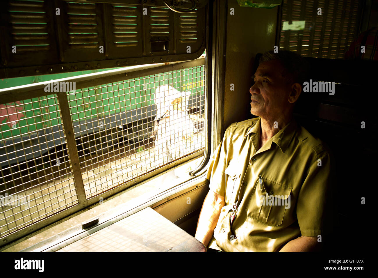 Reunification Express, Train journeys in Vietnam. Vietnam ways of life. Stock Photo