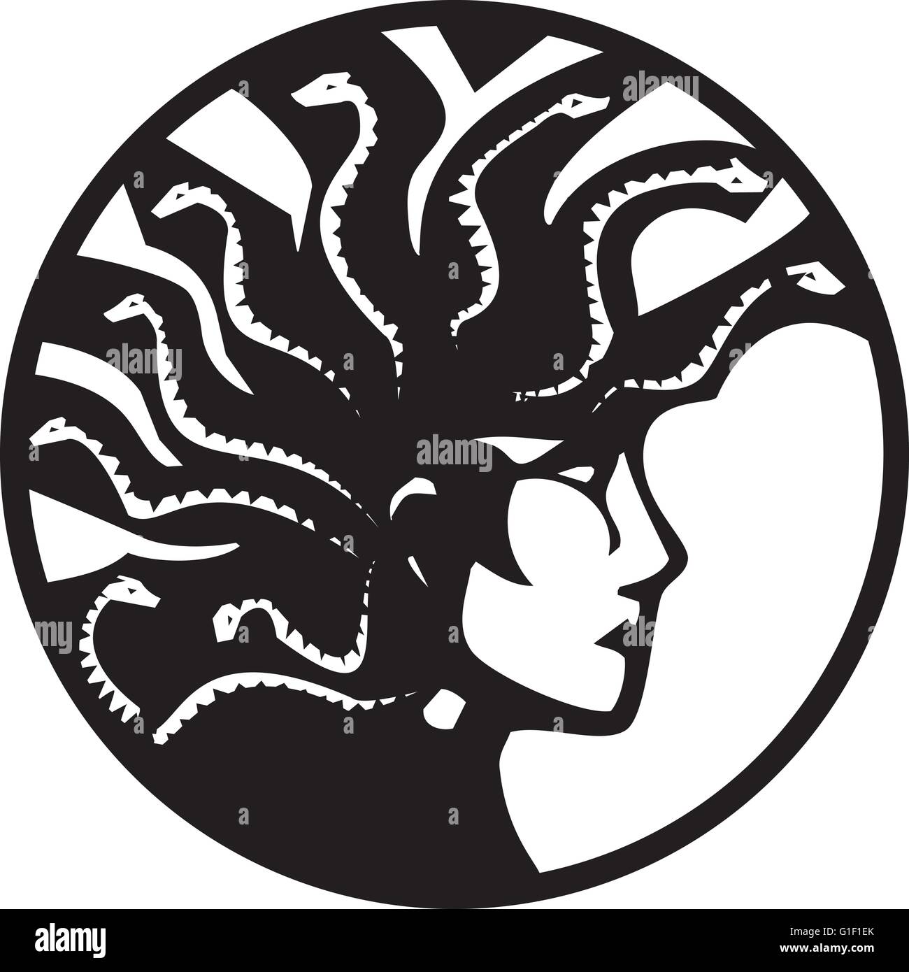 Gorgon vector vectors hi-res stock photography and images - Alamy