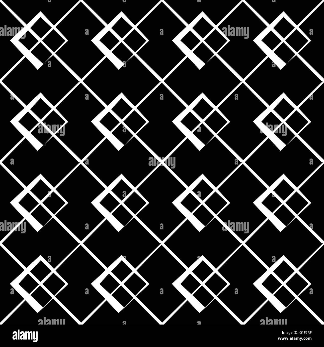 Geometric grid, mesh pattern with intersecting lines - Abstract grille ...